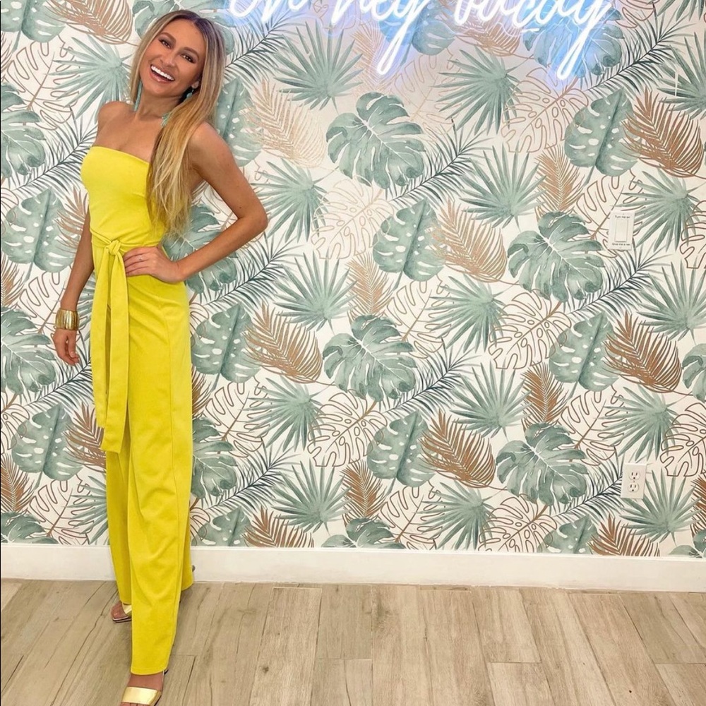 Fashion nova chartreuse jumpsuit